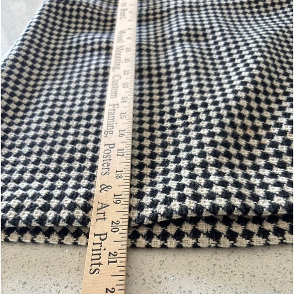 Talbots Pencil Skirt Tweed Wool Blend Lined Size 6 Black White Diamond Classic - Picture 8 of 9